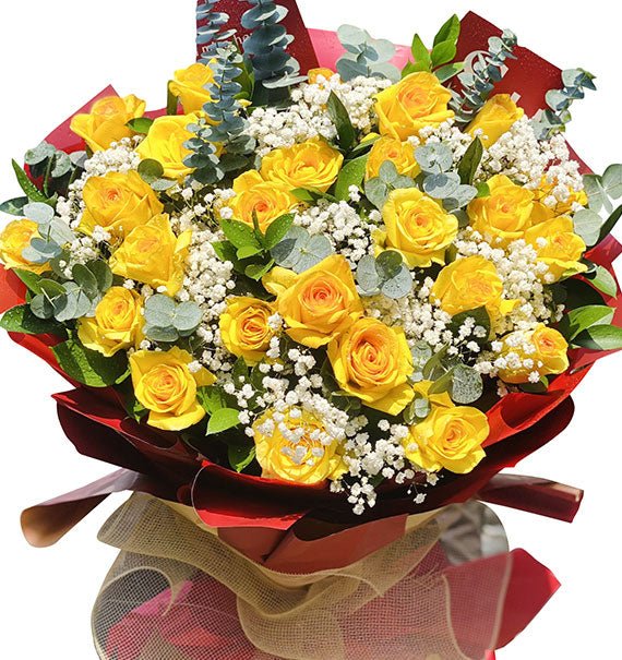 24 Yellow Roses - Valentine’s Day