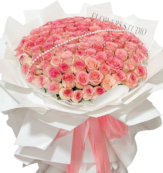 99 Pink Roses Bouquet For Women’s Day