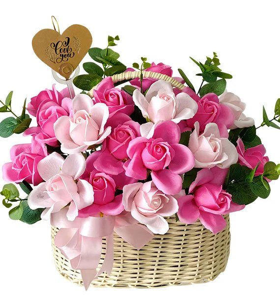 Artificial Rose Basket For Women’s Day - HCM ONLY