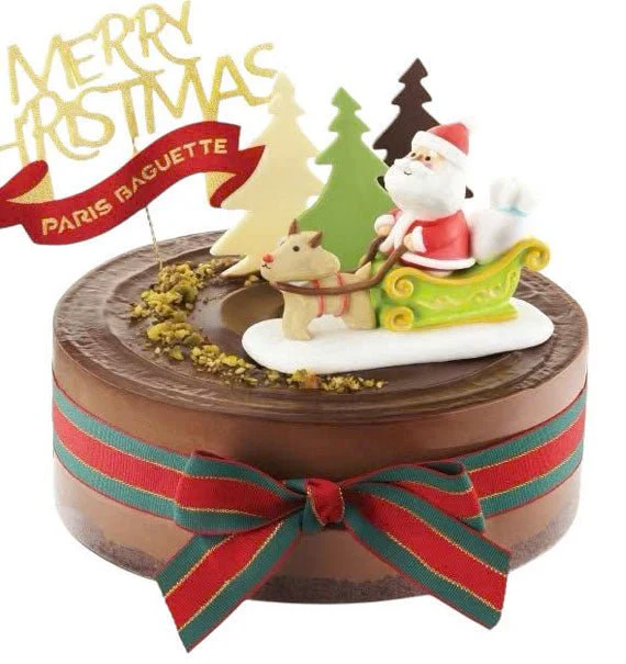 Choco Pistachio Cake Christmas - HCM ONLY