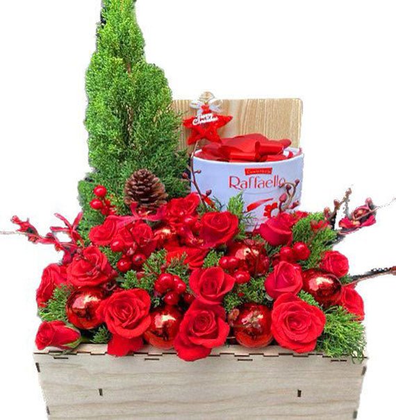 Christmas Flower With Chocolate - HCM ONLY