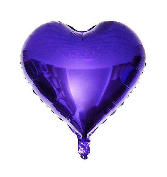 Heart Shaped 10 Inch Foil Balloon Pack - Image 7