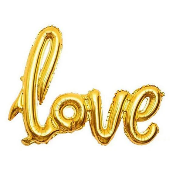 Love Script Foil Balloon - Image 3