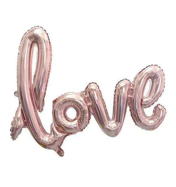 Love Script Foil Balloon - Image 4