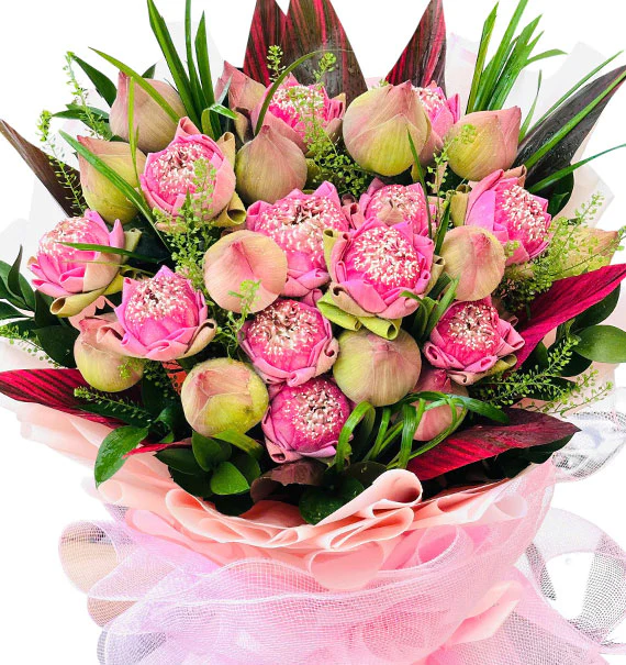 Pink Lotus Bouquet VN Teacher’s Day