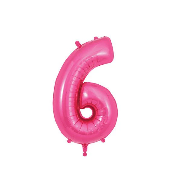 Pink Number Foil Balloons - Image 8