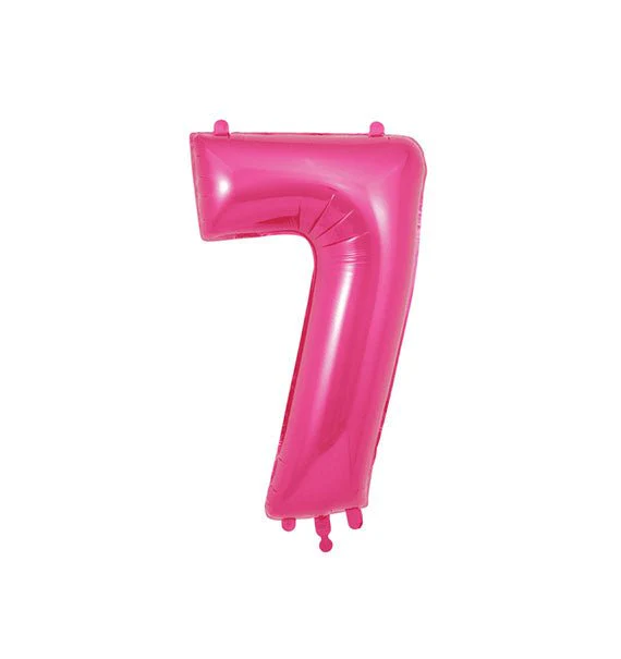 Pink Number Foil Balloons - Image 9