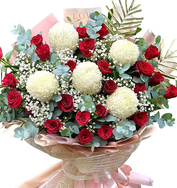 Red & White Christmas Flowers