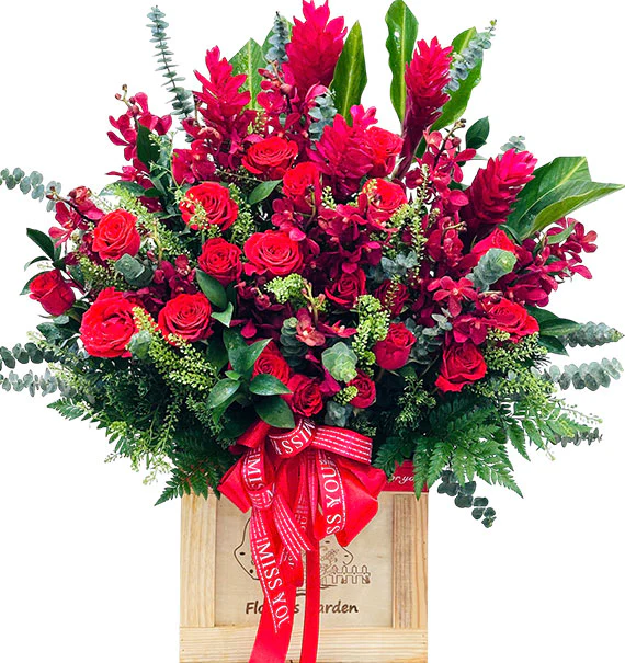 Special Orchid Basket For Mom