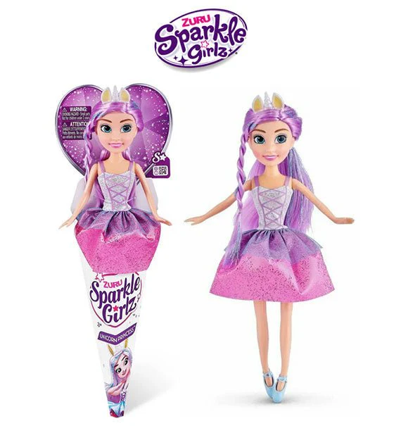 Unicorn Princess Sparkle Girlz Doll Toy - Image 2