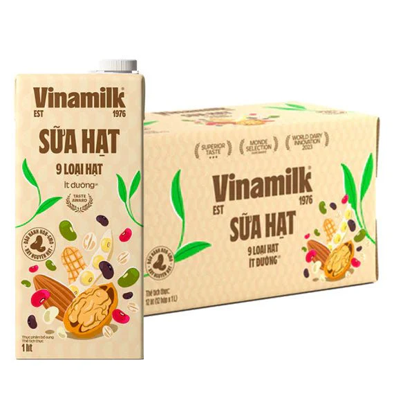 Vinamilk 9 Nuts Milk Low Sugar